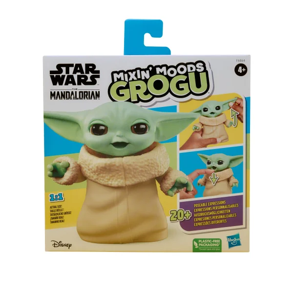  Veido išraišką keičianti Grogu figūrėlė, 12 cm thumbnail 3