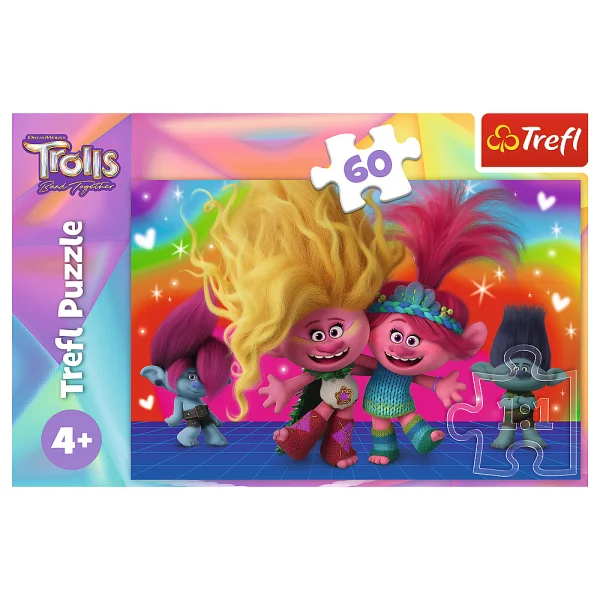 TREFL  Dėlionė „Troliai 3“, 60 det.