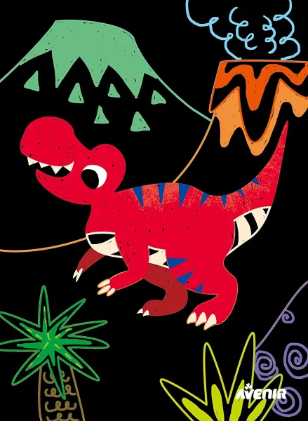  Nutrinamų paveikslėlių rinkinys „Dinozaurai“ thumbnail 3