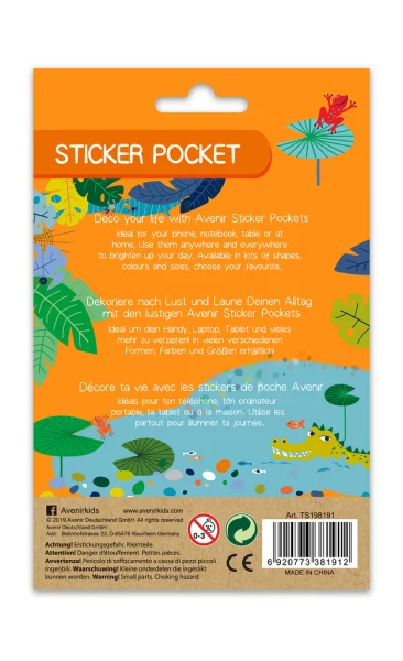  Lipdukų rinkinys „Džiunglės“