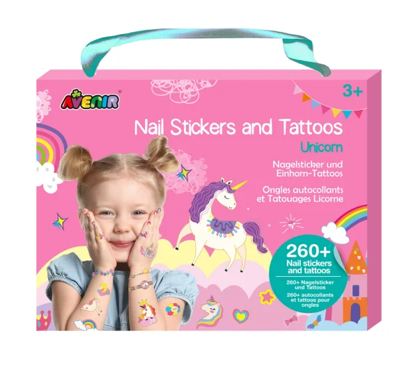  230+ nagų lipdukų ir tatuiruočių „Vienaragiai“ thumbnail 5