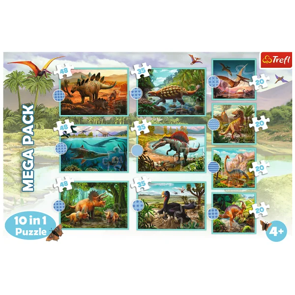 TREFL 10 dėlionių rinkinys „Dinozaurai“ thumbnail 11