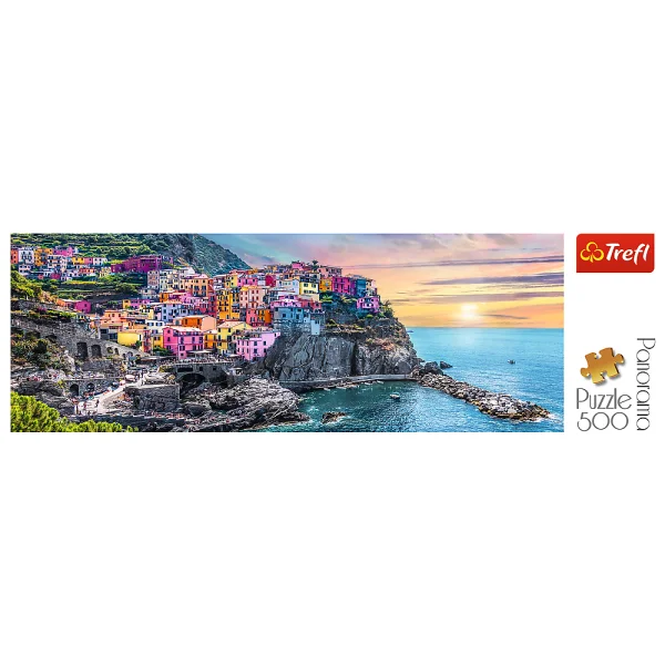 TREFL panoraminė dėlionė „Vernazza Italija“, 500 det. thumbnail 2