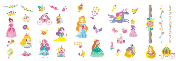  230+ nagų lipdukų ir tatuiruočių „Princesės“ thumbnail 4
