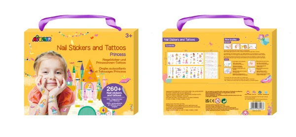  230+ nagų lipdukų ir tatuiruočių „Princesės“ thumbnail 2