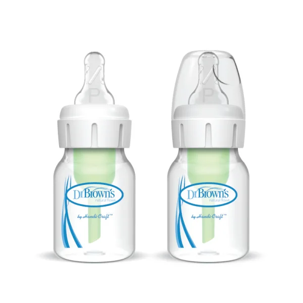  buteliukai OPTIONS+ siauru kakleliu, 60ml, 2 vnt.