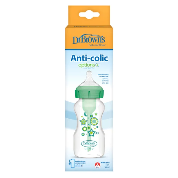  buteliukas OPTIONS+ plačiu kakleliu, 270ml, STARS