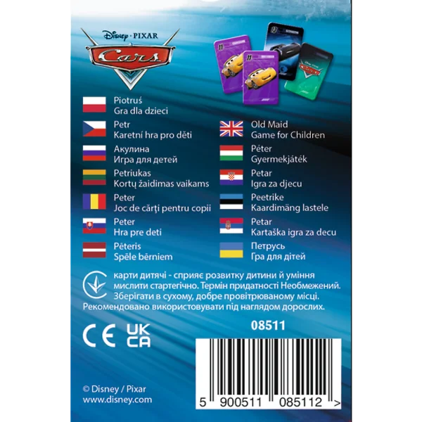 TREFL CARS Kortų žaidimas „Ratai“