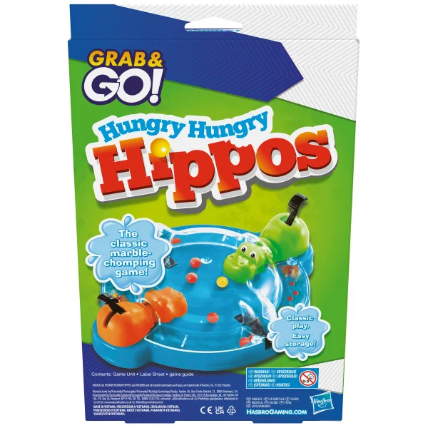 „Grab&Go“ kelioninis žaidimas „Alkani begemotai“