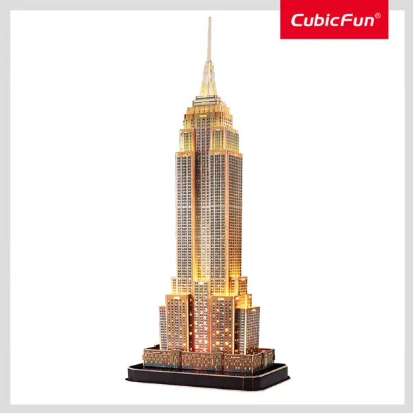 CUBICFUN 3D dėlionė „Empire State pastatas“ (LED) thumbnail 2