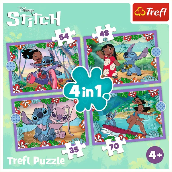 TREFL  4 dėlionių rinkinys „Lilo&“