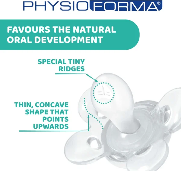  6-12 mėn. čiulptukas su sterilizavimo dėklu  PHYSIO COMFORT, ortodontinis, "Mum effect" silikono thumbnail 5