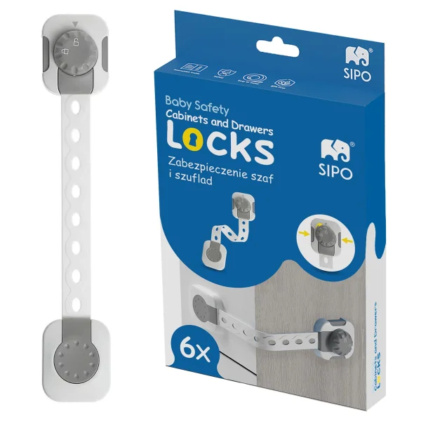 apsauga smart lock stalčiams durelėms 6 vnt SBS-214 thumbnail 2