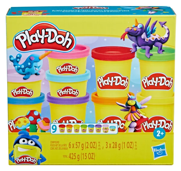  Blizgantis plastilinas, 6 vnt.