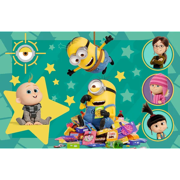  MINIONS mini dėlionė, 54 det.