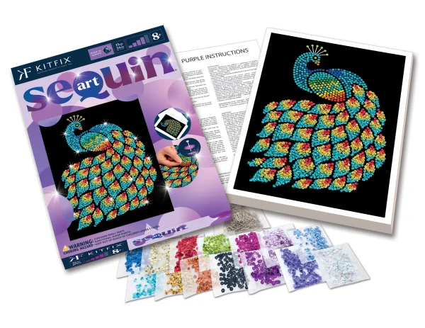  DIY „Sequin Art“ violetinis rinkinys „Povas“ thumbnail 2