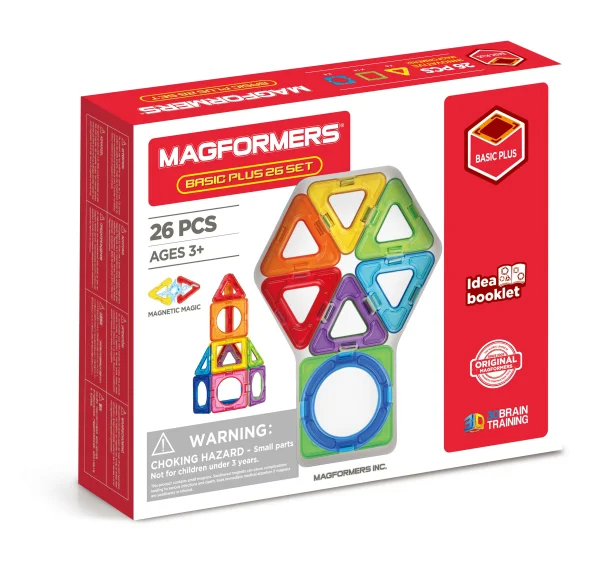 Magnetinis rinkinys „Basic Plus“, 26 vnt.