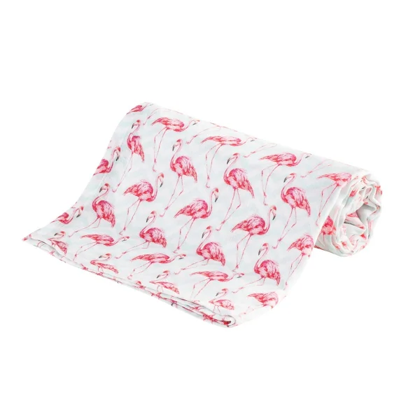  bambukinis vystyklas 30X30 flamingo BOC0321 