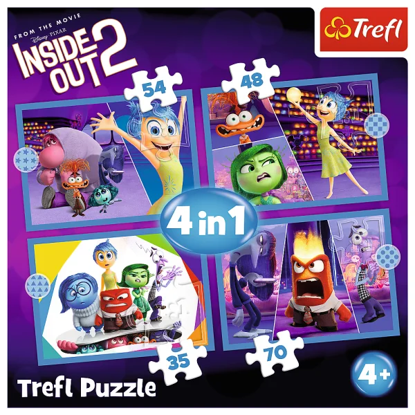 DISNEY Inside Out 2 4 dėlionių rinkinys thumbnail 5