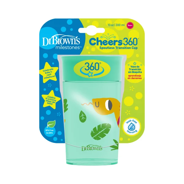 gertuvė su dangteliu CHEERS 360 DECO 300ml, žalia thumbnail 5