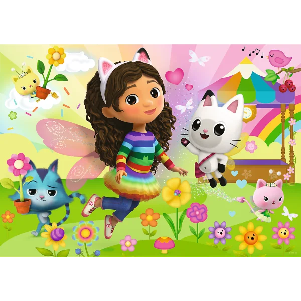  GABBY´S DOLLHOUSE Blizgantis dėlionė, 100 det.