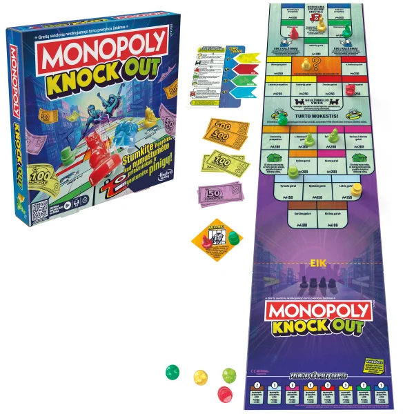  Žaidimas „Monopolis: Knockout“ (lietuvių k.) thumbnail 2