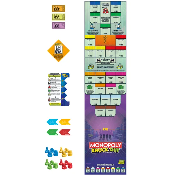  Žaidimas „Monopolis: Knockout“ (lietuvių k.) thumbnail 5