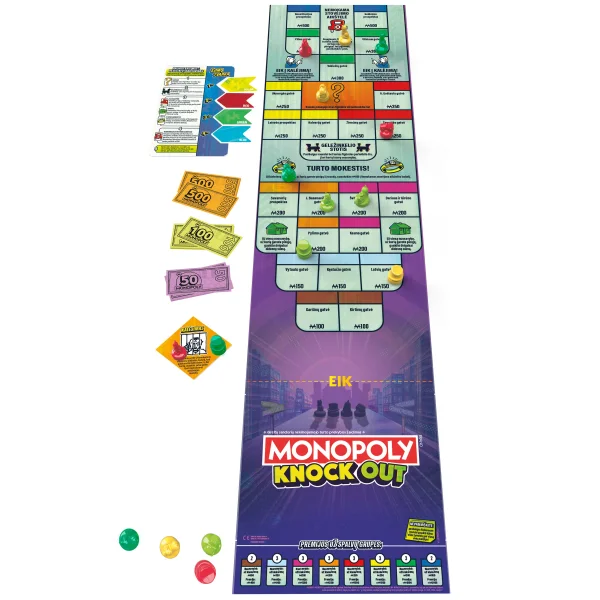  Žaidimas „Monopolis: Knockout“ (lietuvių k.) thumbnail 4