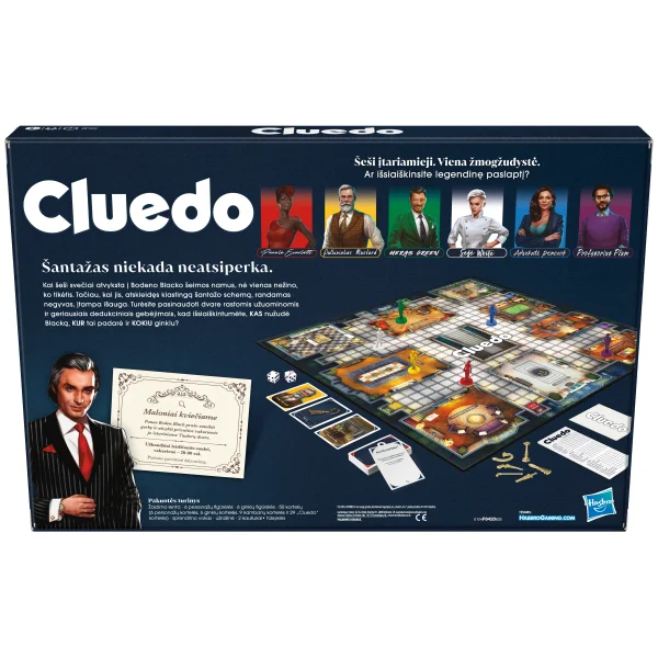 CLUEDO Klasikinis paslačių žaidimas, lietuvių k. thumbnail 2