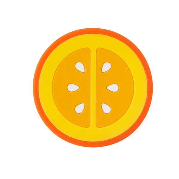  Silikoninis barškutis-kramtukas, oranžinis