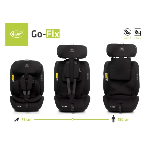 autokėdutė GO-FIX 76-150CM juoda I-SIZE thumbnail 3