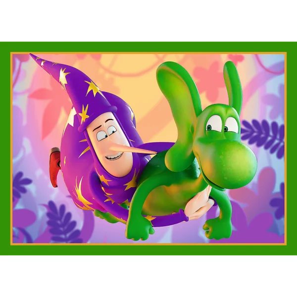  Diplodocus 4 dėlionių rinkinys