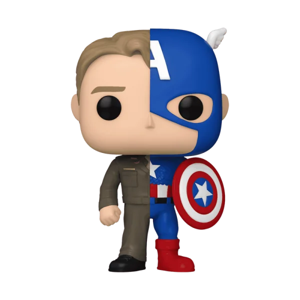  POP! Vinilinė figūrėlė: Marvel - Captain America / Steve Rogers (Split)