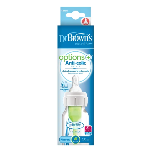  buteliukas OPTIONS+ siauru kakleliu, 120ml