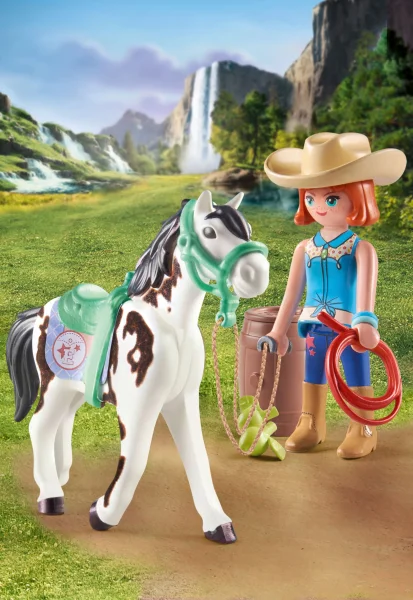  WORLD OF HORSES Žirgo maitinimo rinkinys su Ellie ir Sawdust 71358 thumbnail 2