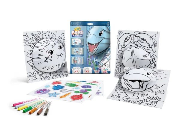  Pops Color and activity Set  Sea