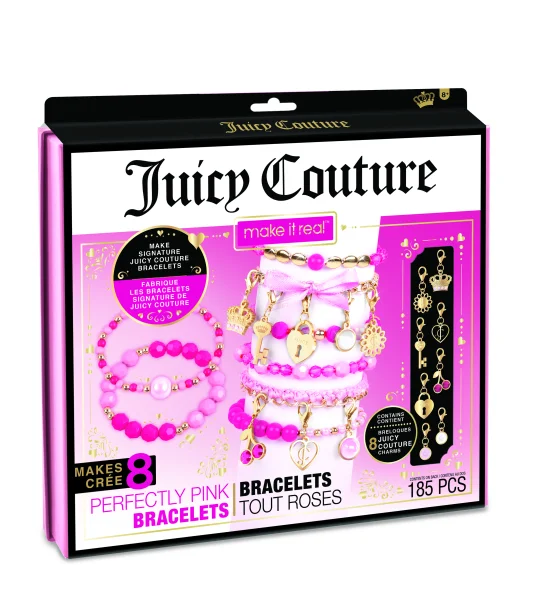 Juicy Couture apyrankių gaminimo rinkinys „Tobula rožinė“