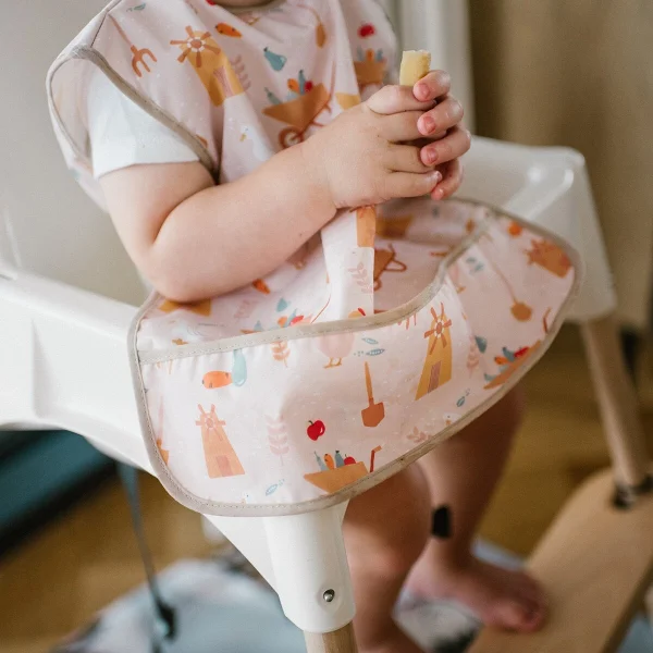Babyono prijuostė neperšlampama su kišene nuo 6 mėn ūkininkas oranžinis 1641/02  thumbnail 3