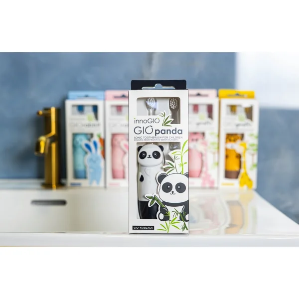  elektrinis dantų šepetėlis panda juodas GIO-451 thumbnail 2