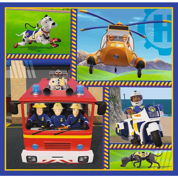  FIREMAN SAM 3 dėlionių rinkinys „Gaisrininkas Semas“