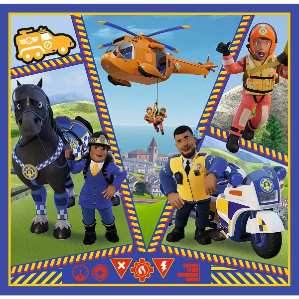  FIREMAN SAM 3 dėlionių rinkinys „Gaisrininkas Semas“ thumbnail 3