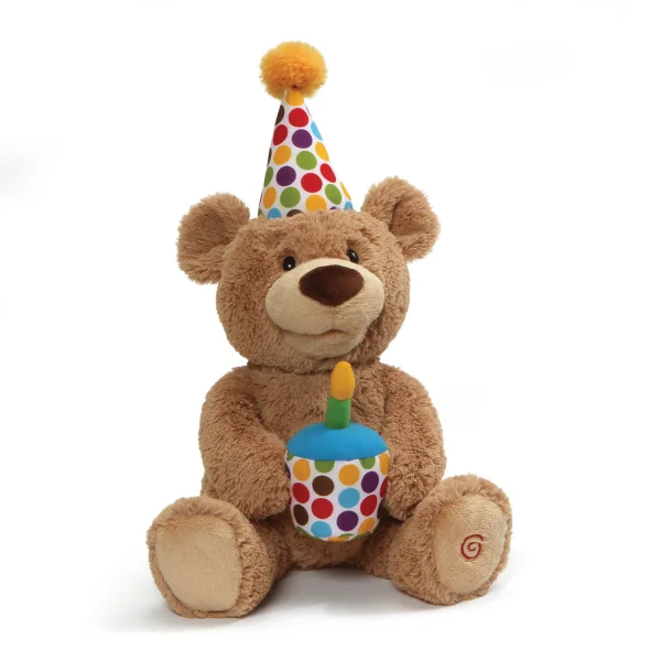 GUND Muzikinis pliušinis gimtadienio meškutis, 43 cm