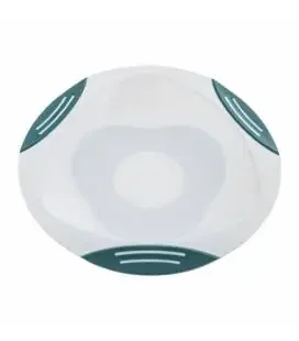  dubenėlis limpančiu dugnu ir neslystančiais kraštais, white/turq, A0524