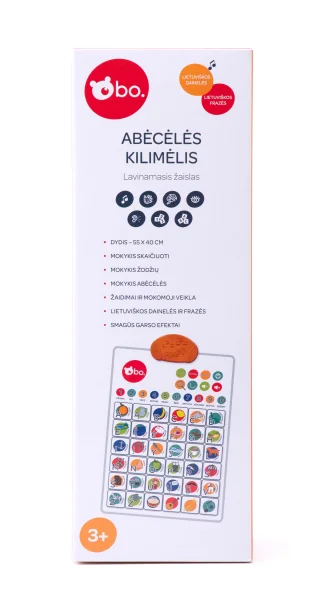  Lavinamasis Žaislas - Abėcėlės Kilimėlis (Lietuvių kalba)