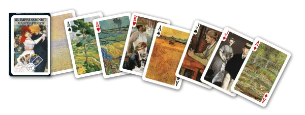  Žaidimo kortos “Impressionist Masterpieces“