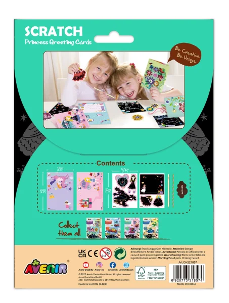  Atvirukų gaminimo rinkinys „Princesės“