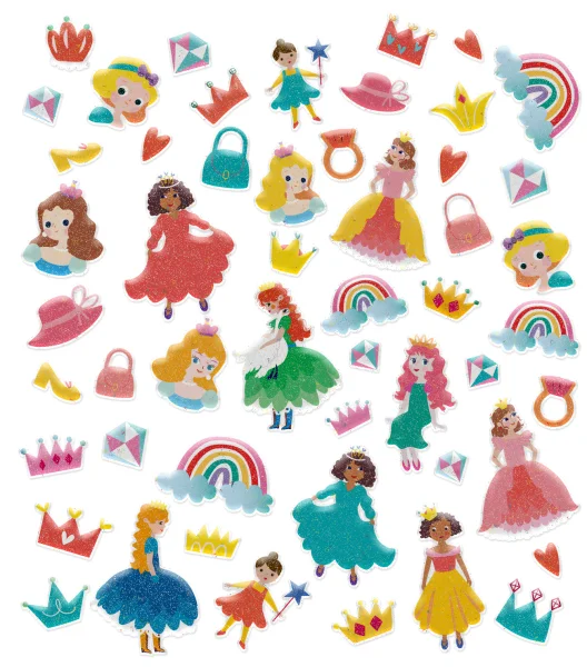  lipdukų rinkinys „Princesės“ thumbnail 3