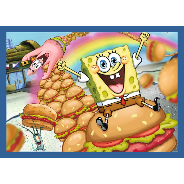 SPONGEBOB 4 dėlionių rinkinys thumbnail 3