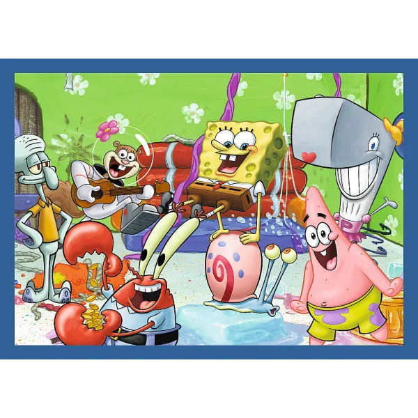  SPONGEBOB 4 dėlionių rinkinys thumbnail 2