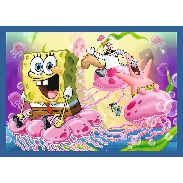  SPONGEBOB 4 dėlionių rinkinys